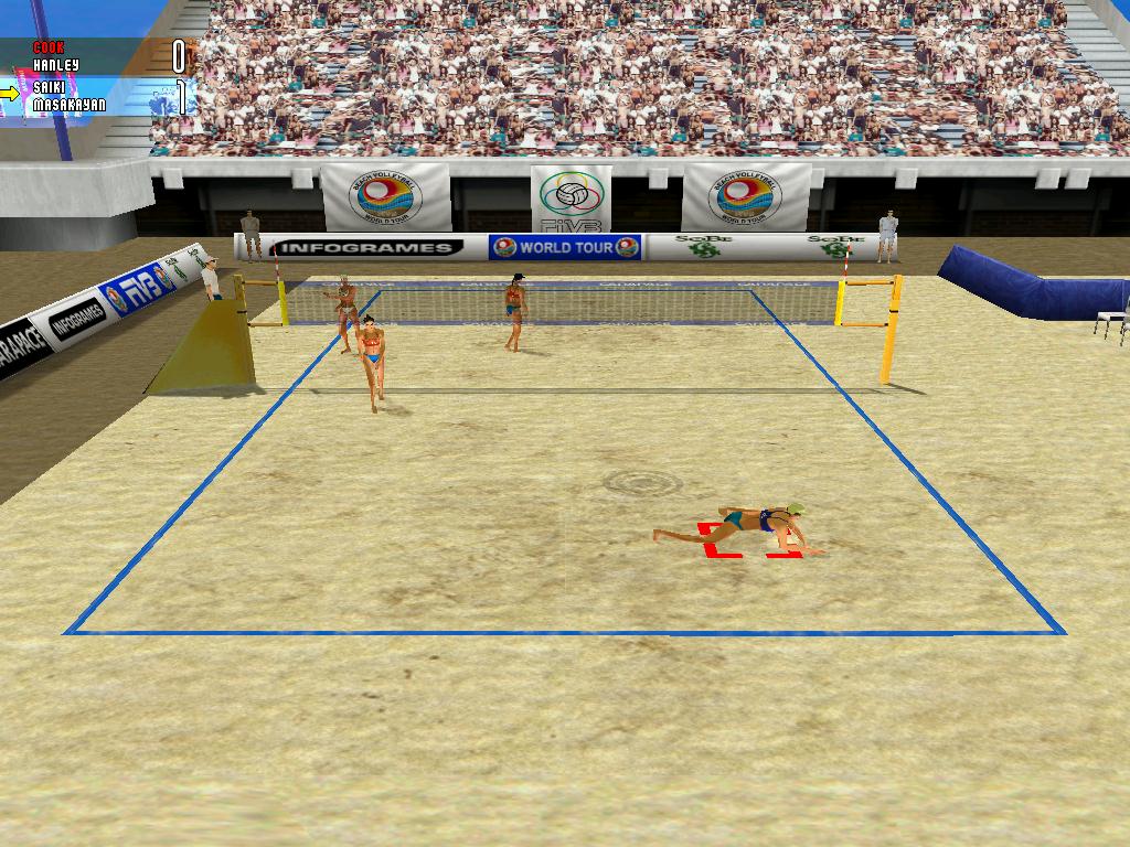 Power Spike Pro Beach Volleyball Exhibition Gameplay 
