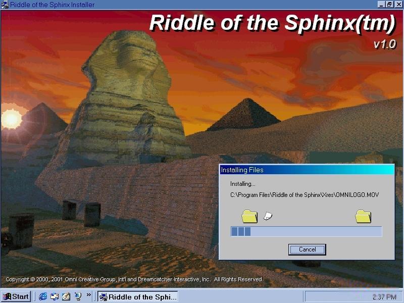 the riddle of the sphinx game