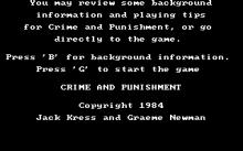 Crime and Punishment screenshot #1