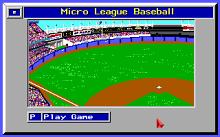 Micro League Baseball: The Manager's Challenge screenshot #1