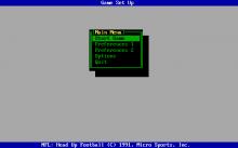 NFL Pro League Football (1991 edition) screenshot #1
