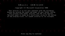 QBasic Gorillas screenshot