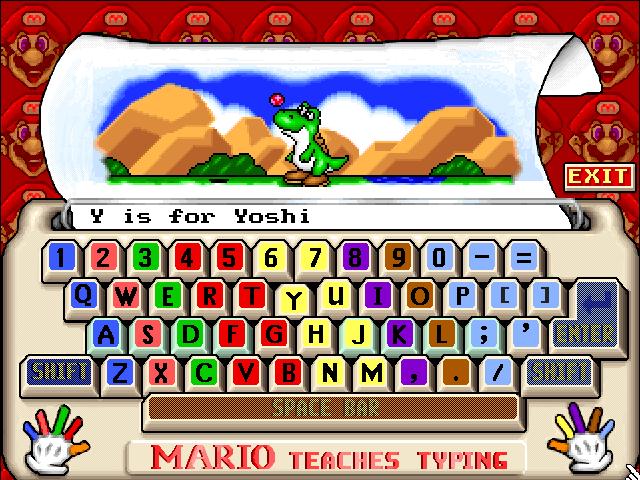 Mario Teaches Typing (DOS) Game Download