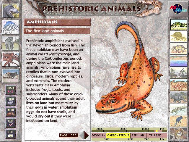 Prehistoric Animals Download (1999 Educational Game)