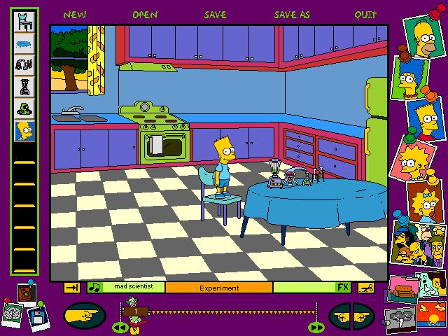 Simpsons Cartoon Studio, The Download (1996 Educational Game)