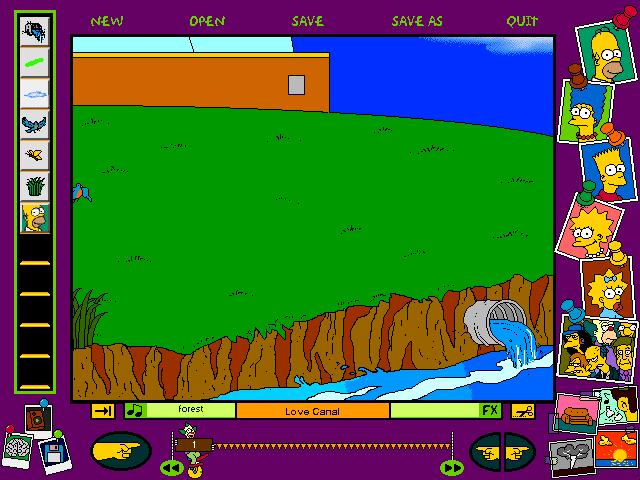 Simpsons Cartoon Studio, The Download (1996 Educational Game)