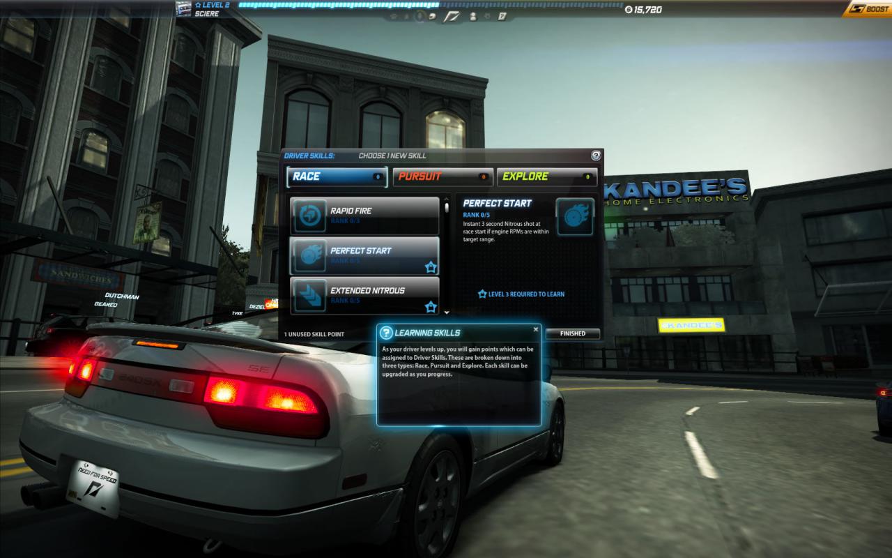 Need for Speed World Online UI - first shot