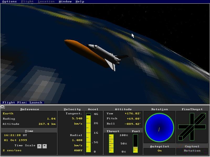 pc space flight simulator