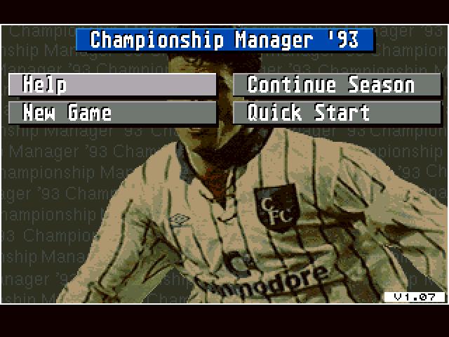 Championship Manager 93/94 - Old Games Download