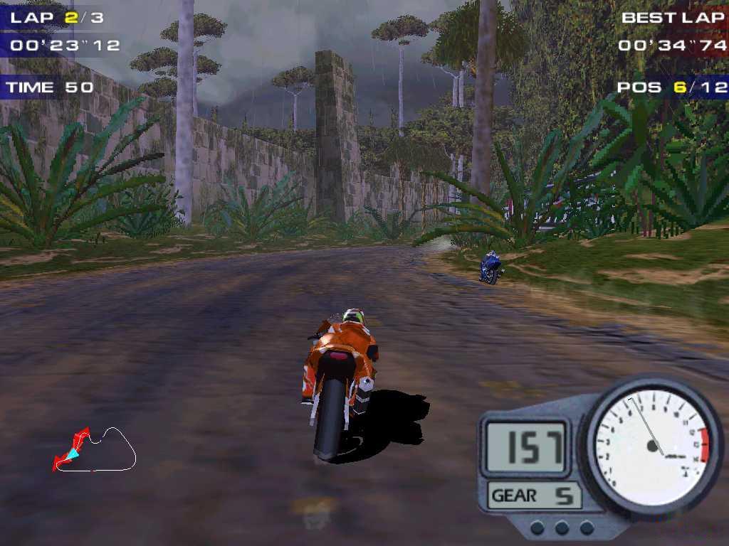 Moto Racer 2  (PS1) Gameplay 