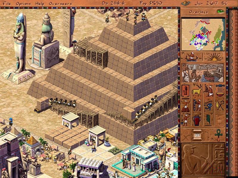 Pharaoh Download (1999 Strategy Game) pyramid diagram 