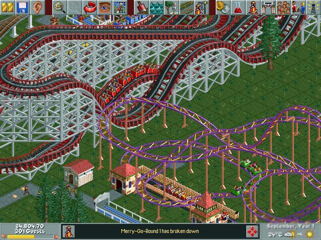 RollerCoaster Tycoon Deluxe Download (1999 Simulation Game)