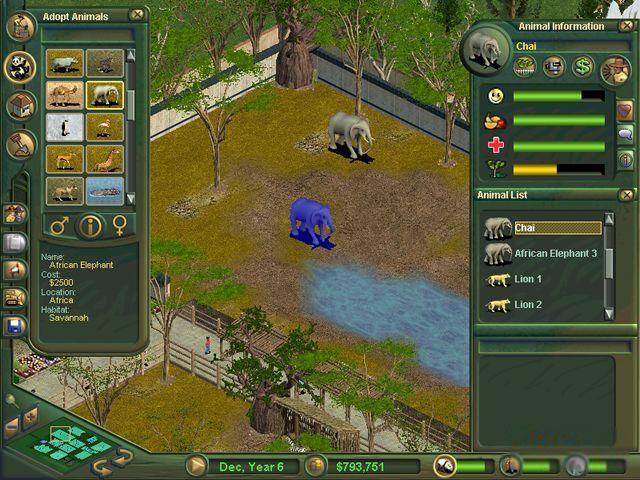 games like zoo tycoon 2001 but villages