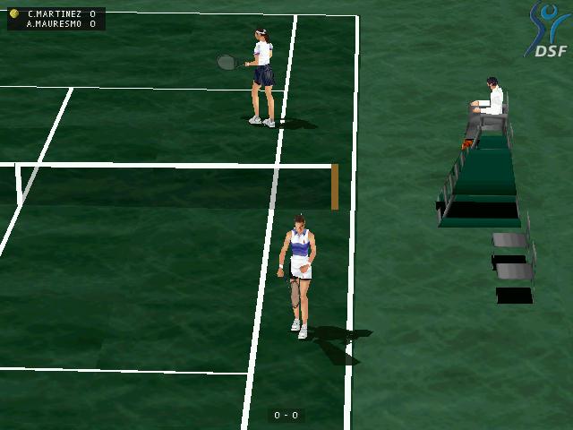 Jogando All Star Tennis 2000 (PS1) - Multiplayer Versus - Thulis vs Baia 