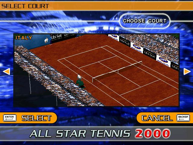 Jogando All Star Tennis 2000 (PS1) - Multiplayer Versus - Thulis vs Baia 