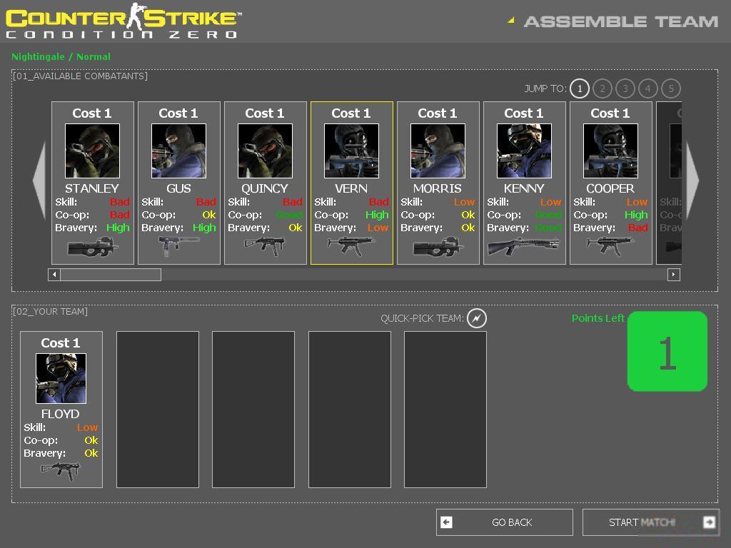 Counter-Strike: Condition Zero Server List - monitoring, TOP and