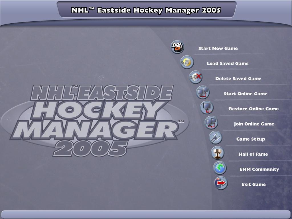 NHL Eastside Hockey Manager Download (2004 Sports Game)