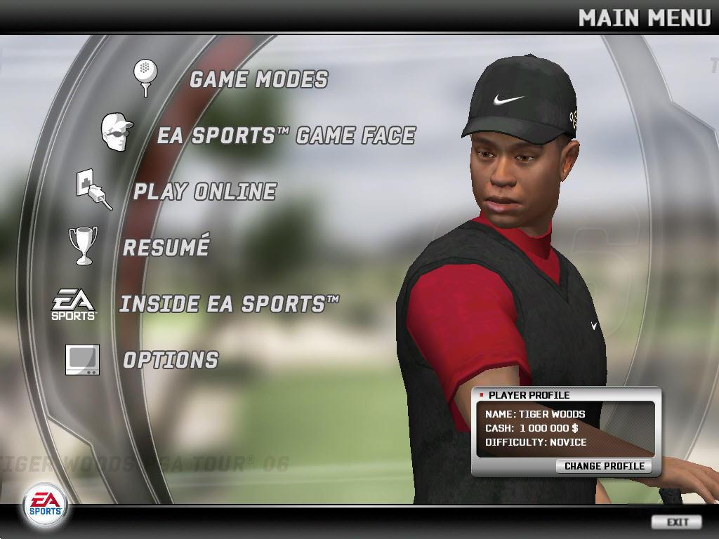 tiger woods pga tour 06 ps2