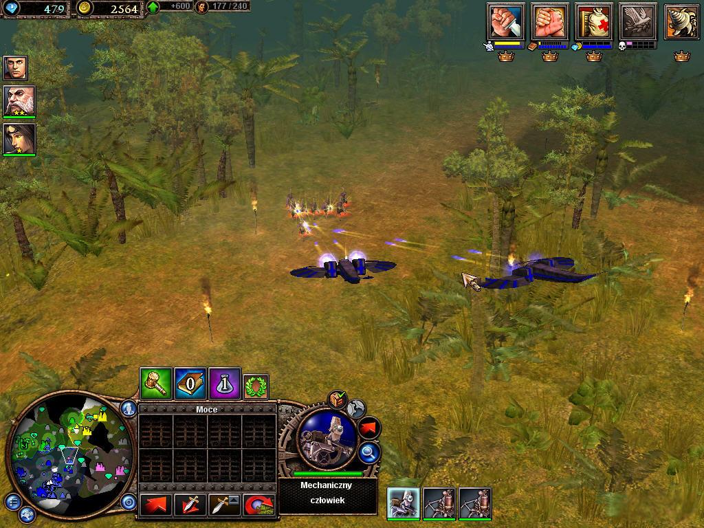 A screenshot of a battle in Rise of Nations: Rise of Legends