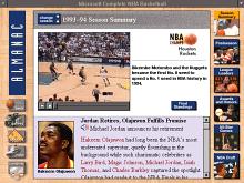 Microsoft Complete NBA Basketball Guide '94-'95 screenshot #2
