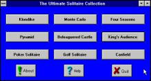Ultimate Solitaire Collection, The screenshot