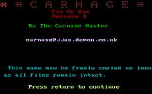 Carnage (Freeware) screenshot #2