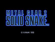 Metal Gear 2: Solid Snake screenshot #1