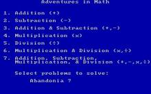 Adventures in Math screenshot