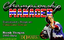 Championship Manager Norge 1995 screenshot #1