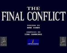 Final Conflict, The screenshot