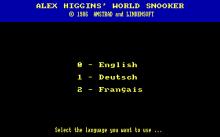 Alex Higgins World Snooker screenshot #2