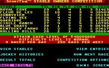 Sport of Kings (a.k.a. Omni-play Horse Racing) screenshot #2
