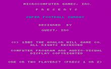 Super Football Sunday (a.k.a. Super Sunday) screenshot #1