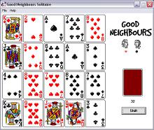 Good Neighbors Solitaire (a.k.a. Monte Carlo Solitaire) screenshot #4