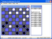 Checkers for Windows 95 screenshot #2