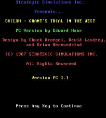 Shiloh: Grant's Trial in The West screenshot