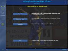 Championship Manager: Season 03/04 screenshot #1