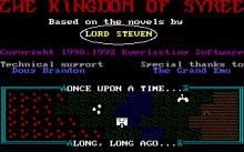 Kingdom of Syree, The screenshot