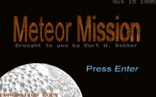 Meteor Mission screenshot #1