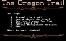 Oregon Trail, The screenshot
