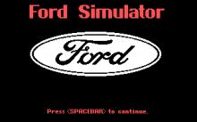 Ford Simulator, The screenshot