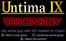 Untima IX: Descension screenshot #1